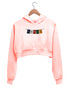 Quirkipedia LADAKH FLAG TRAVEL Wanderlust, Biker Womens Crop Hoodies